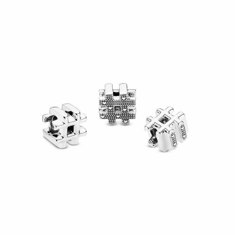 Pandora Hashtag Symbol Charm - Sterling Silver - Canada | JH1468LT